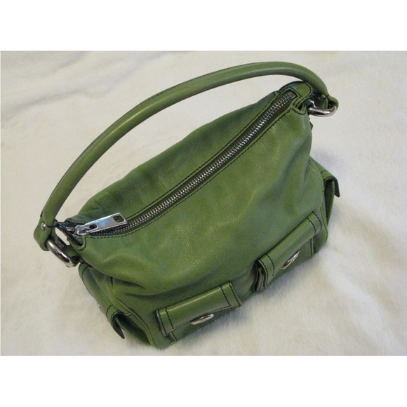 Marc Jacobs Collection 'Blake' Leaf Green & Silver Multi-Pocket Hobo Bag - Picture 13 of 14